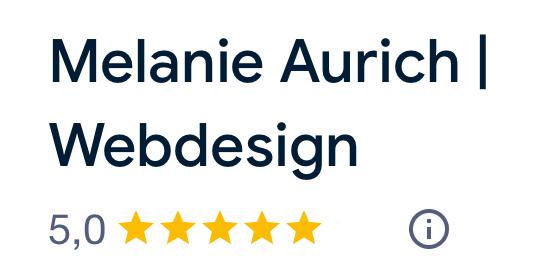 Google Bewertungen für Webdesignerin Melanie Aurich